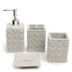 Ceramic Bathroom Set - 4 Pcs